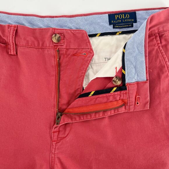 Polo Ralph Lauren Nantucket Red chino shorts 5.5” inseam Stretch Classic Fit - Picture 4 of 8
